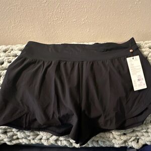 Women's Black Athletic Shorts - Lightweight Performance